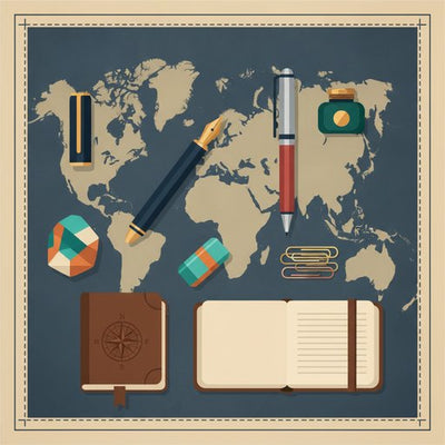 机の上の世界旅行：各国の知恵と歴史が詰まった驚きの文房具たち